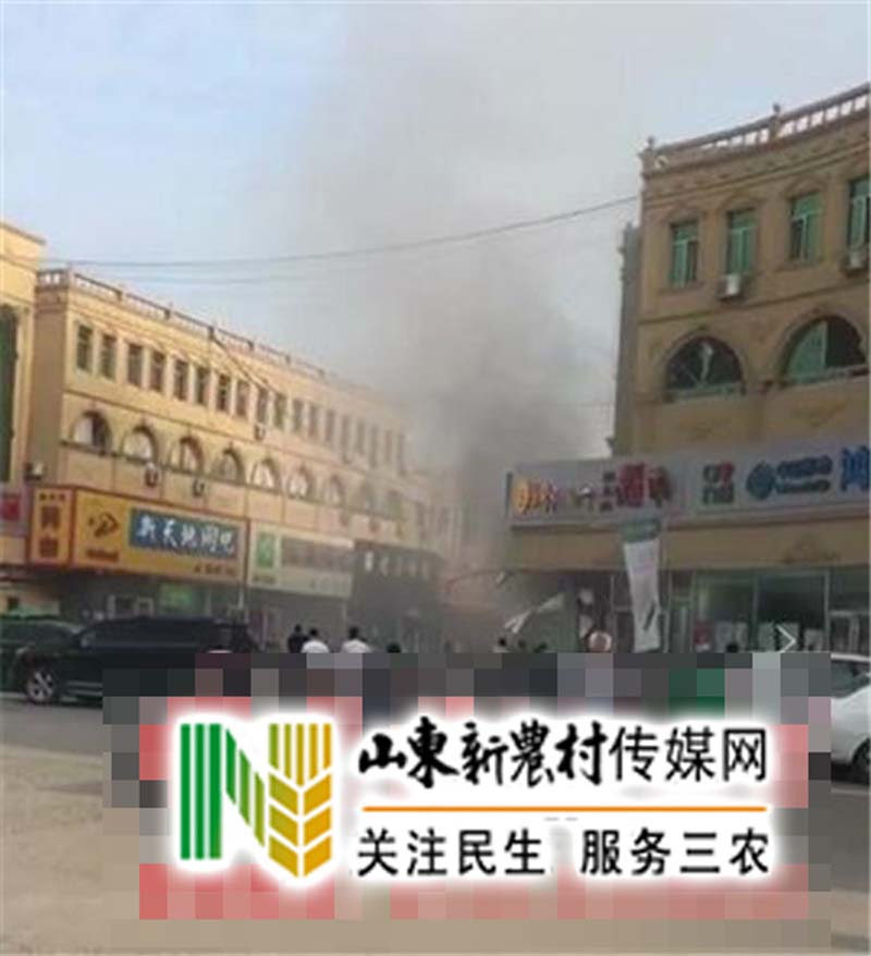 广饶一超市煤气泄漏引燃爆