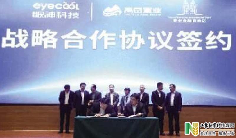 泰安金融商务区与眼神科技成功签署战略合作协议
